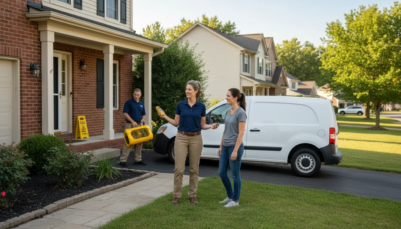 Residential water damage restoration in Fountainville, PA